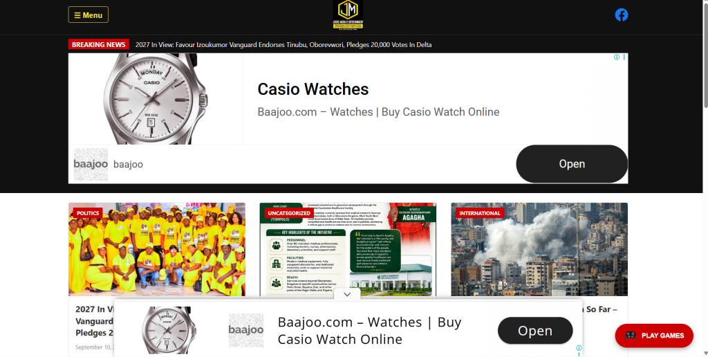 Jerise media. News website